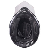 Motocrosshelm Fortis Graffi matt schwarz-weiss
