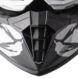 Motocrosshelm Fortis Graffi matt schwarz-weiss
