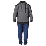 Hoodie Grizzly Junior schwarz-anthrazit