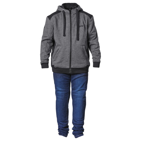 Hoodie Grizzly Junior schwarz-anthrazit