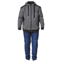 Hoodie Grizzly Junior schwarz-anthrazit