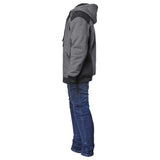 Hoodie Grizzly Junior schwarz-anthrazit
