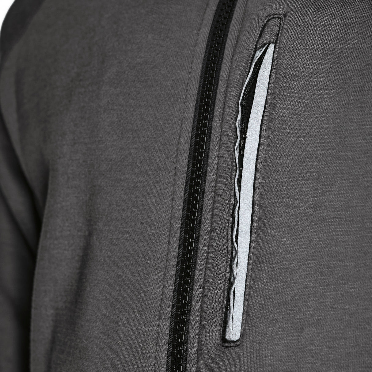 Hoodie Aras Zip grau