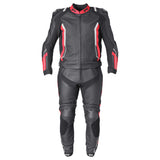 Lederkombi GR-1 2PC schwarz-rot-weiss
