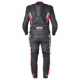 Lederkombi GR-1 2PC schwarz-rot-weiss
