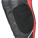 Lederkombi GR-1 2PC schwarz-rot-weiss