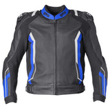 Lederkombi GR-1 2PC schwarz-blau-weiss
