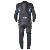 Lederkombi GR-1 2PC schwarz-blau-weiss