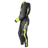 Lederkombi GR-1 2PC schwarz-gelb-weiss