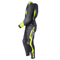 Lederkombi GR-1 2PC schwarz-gelb-weiss