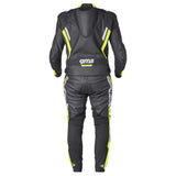 Lederkombi GR-1 2PC schwarz-gelb-weiss