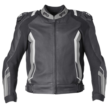 Lederkombi GR-1 2PC schwarz-grau-weiss