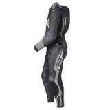 Lederkombi GR-1 2PC schwarz-grau-weiss