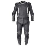 Lederkombi GR-1 2PC schwarz-grau-weiss