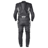 Lederkombi GR-1 2PC schwarz-grau-weiss
