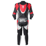 Lederkombi GRC-1 1PCS schwarz-weiss-rot