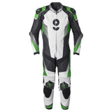 Lederkombi GRC-1 1PCS schwarz-weiss-grün