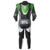 Lederkombi GRC-1 1PCS schwarz-weiss-grün