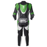 Lederkombi GRC-1 1PCS schwarz-weiss-grün