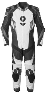 Lederkombi GRC-1 1PCS schwarz-weiss-grau