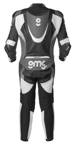 Lederkombi GRC-1 1PCS schwarz-weiss-grau