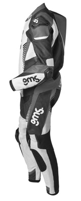 Lederkombi GRC-1 1PCS schwarz-weiss-grau