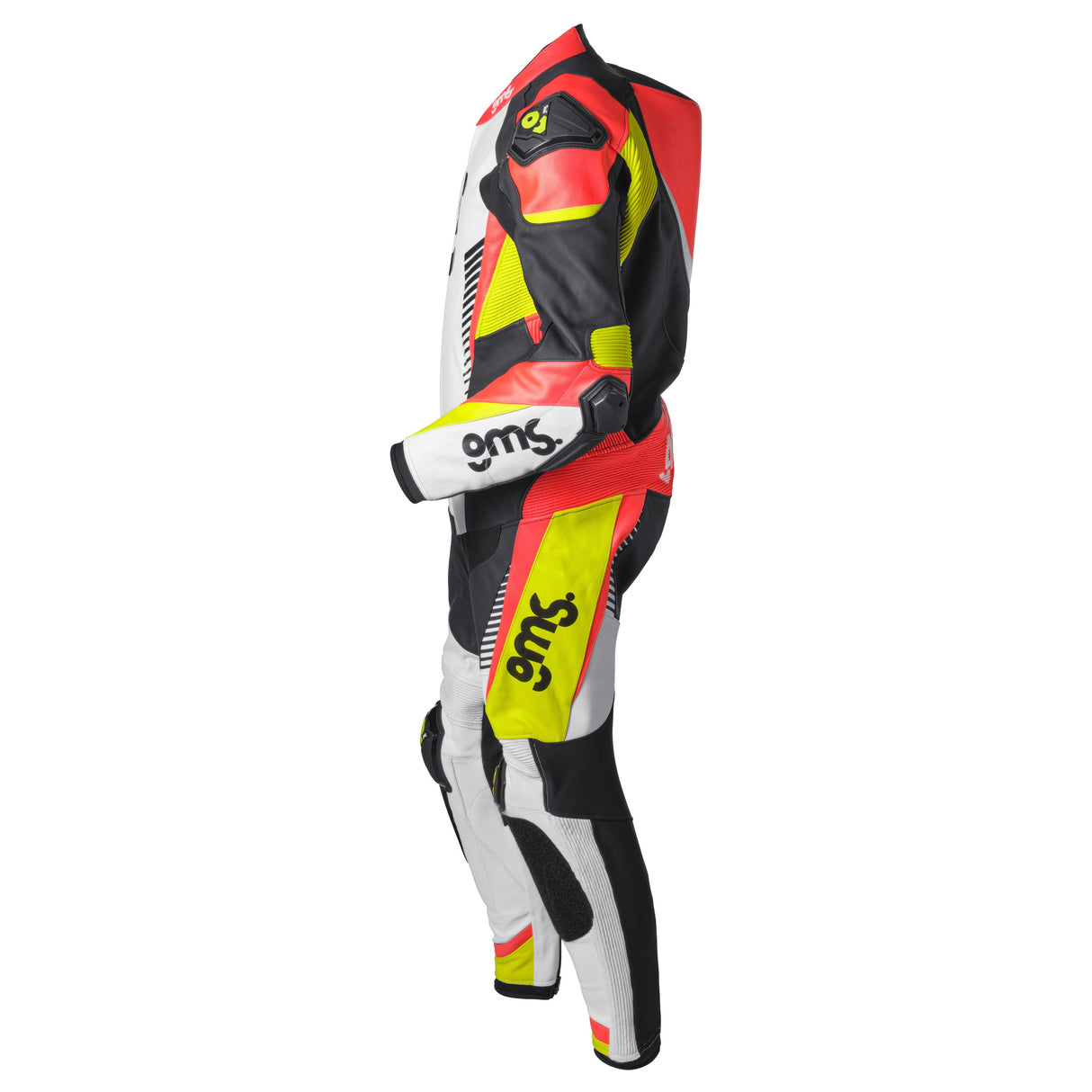 Lederkombi GRC-1 1PCS schwarz-gelb-rot