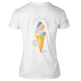 T-Shirt Damen Gelato Collection weiss-pistaccio