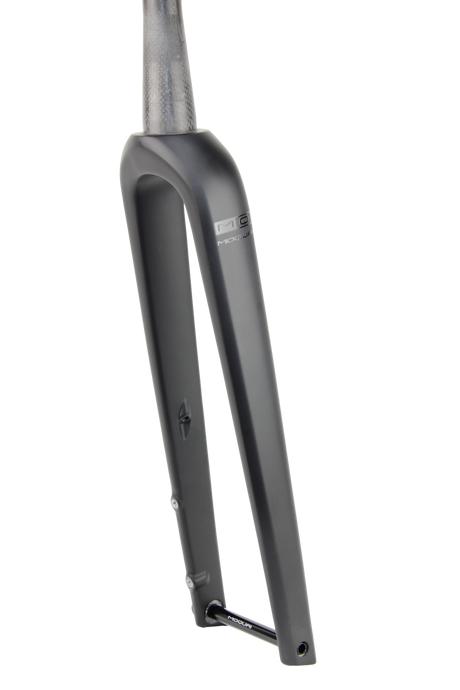 Gravel-Race Carbon Gabel für integrierte Kabelführung - schwarz