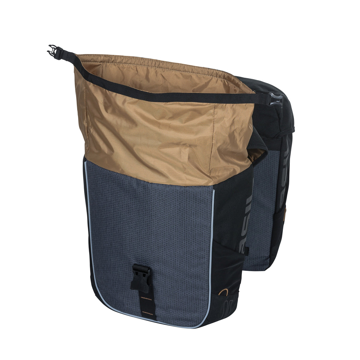 Doppeltasche Miles schwarz/grau - 34 Liter