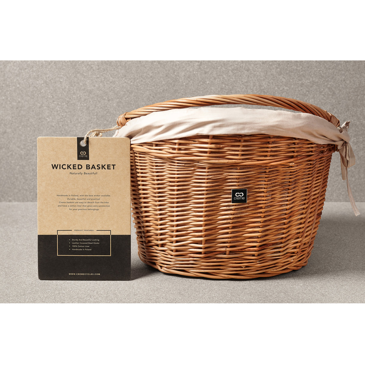 Wicked Basket Big Fahrradkorb Natural