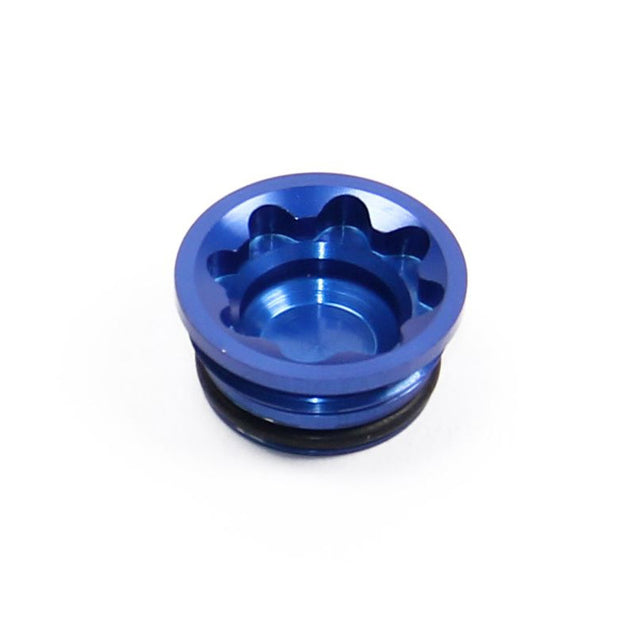 Bohrungsdeckel für V4 Bremssattel Groß - Blau