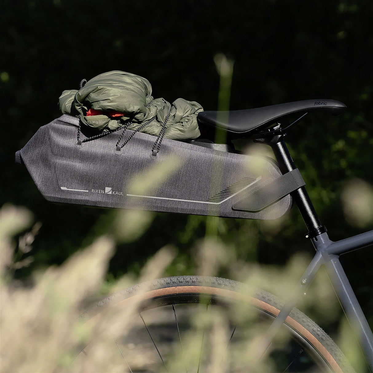 KLICKfix Satteltasche Bikepack X Waterproof 8 - 10L - grau