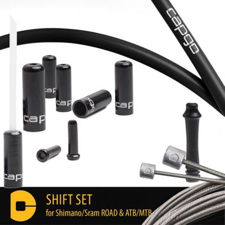Schaltset OL für Shimano/Sram ROAD & ATB/MTB - Schwarz