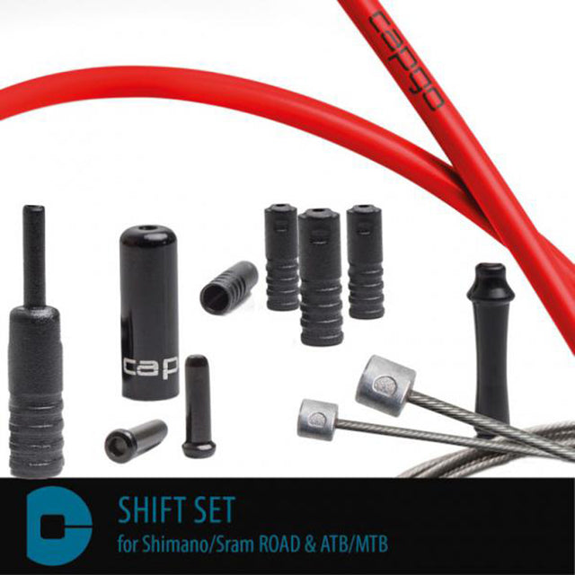 Schaltzugsets BL Shimano/Sram ROAD & ATB/MTB - Rot