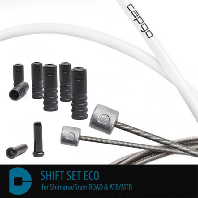 Schaltset ECO für Shimano/Sram ROAD & ATB/MTB - Weiß