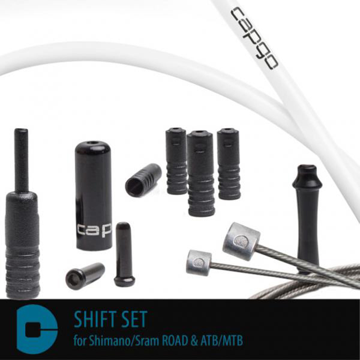 Schaltzugsets BL Shimano/Sram ROAD & ATB/MTB - Weiß