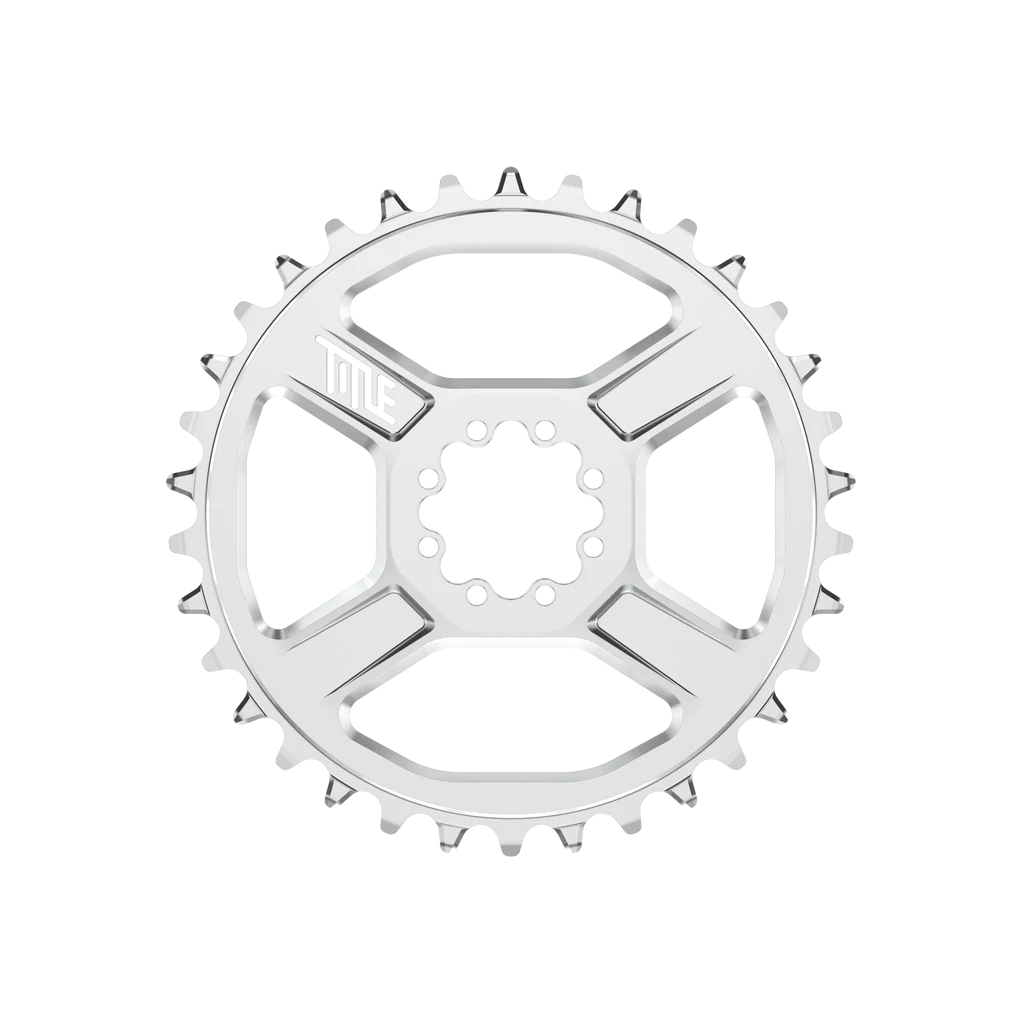CR1 Sram 8 Bolt chainring, Shimano HG 12-speed - chrome