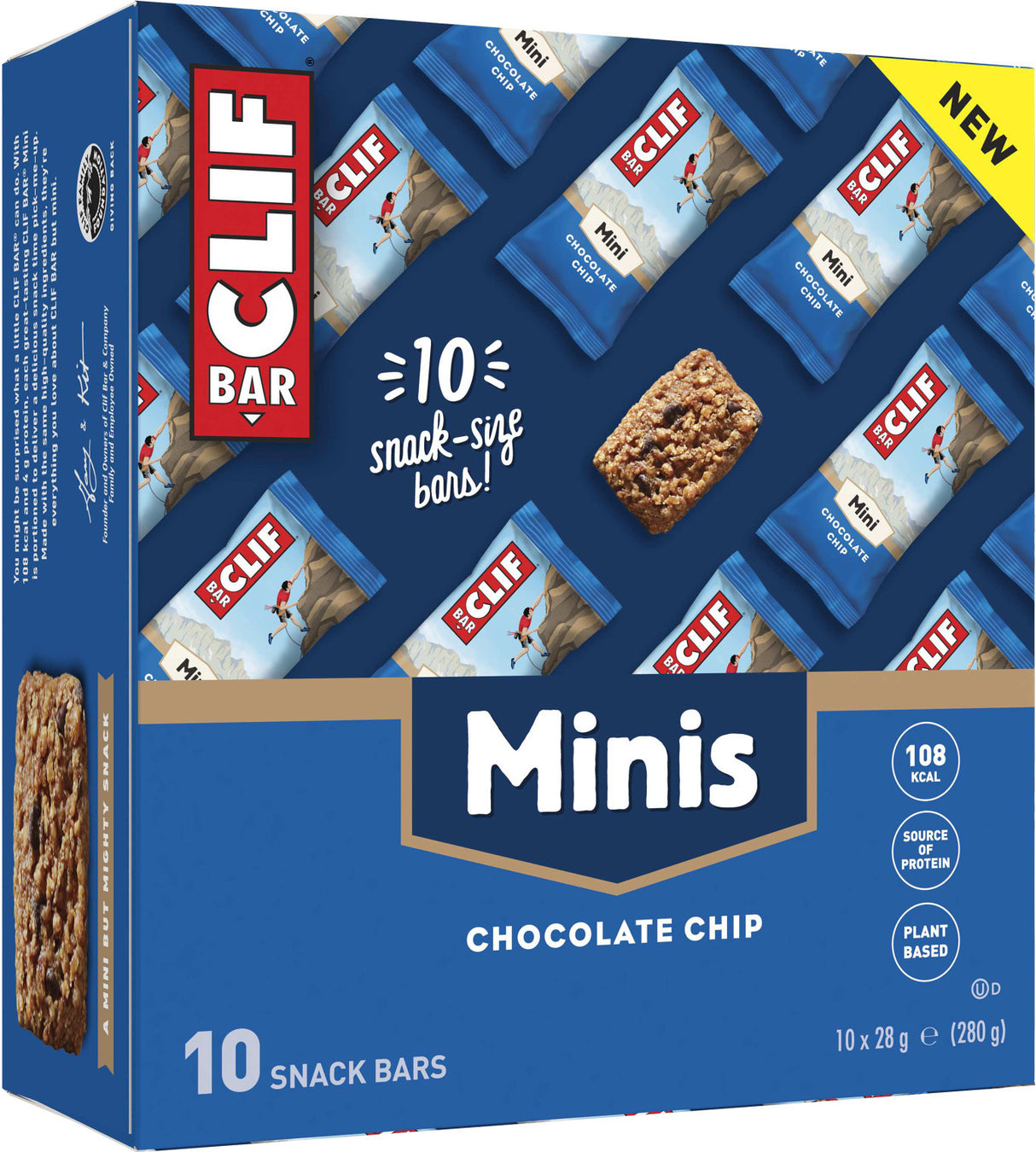 Energy Bar Energie Riegel Mini - Choclate Chip - 10 Stück