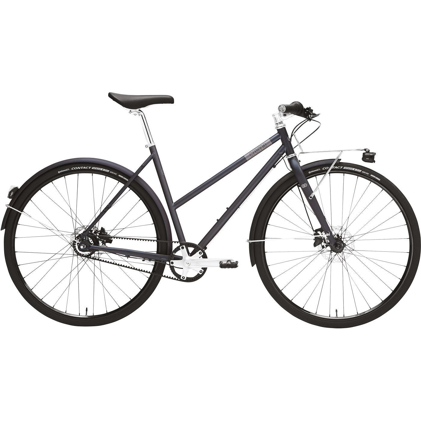 Creme Cycles Citybike Ristretto Bolt ST 8-speed Belt Drive Dynamo - Carbon Gray 51 cm