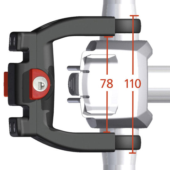 klickfix e-lenkeradapter bosch e-bike displays abschliessbar rixen & kaul Rixen & Kaul KLICKfix Handlebar Adapter E, lockable