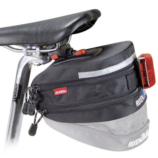 KLICKfix Satteltasche Micro 200 Expandable 1,5L - schwarz