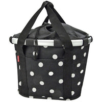 KLICKfix City-Tasche Bikebasket 15L - black dots