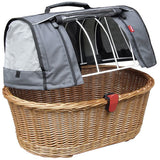 KLICKfix Hundekorb für Gepäckträgeradapter Doggy Basket+ 40L - braun