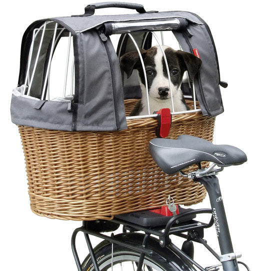 KLICKfix Hundekorb für Gepäckträgeradapter Doggy Basket+ 40L - braun