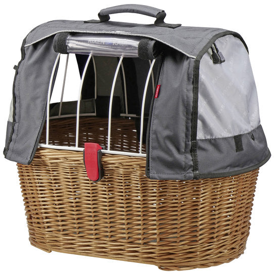 KLICKfix Hundekorb für Gepäckträgeradapter Doggy Basket+ 40L - braun