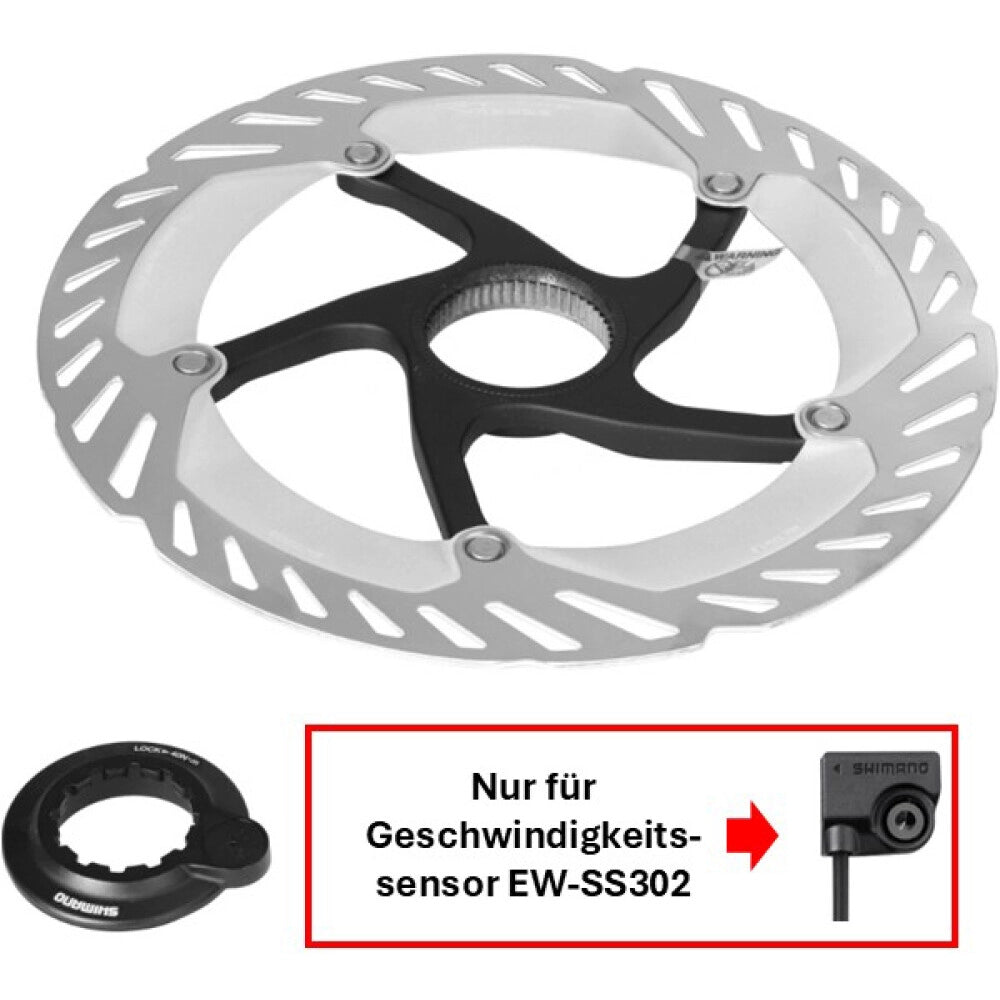 Disque de frein SHIMANO E-BIKE SYSTEMS RT-CL800 pour capteur de vitesse EW-SS302