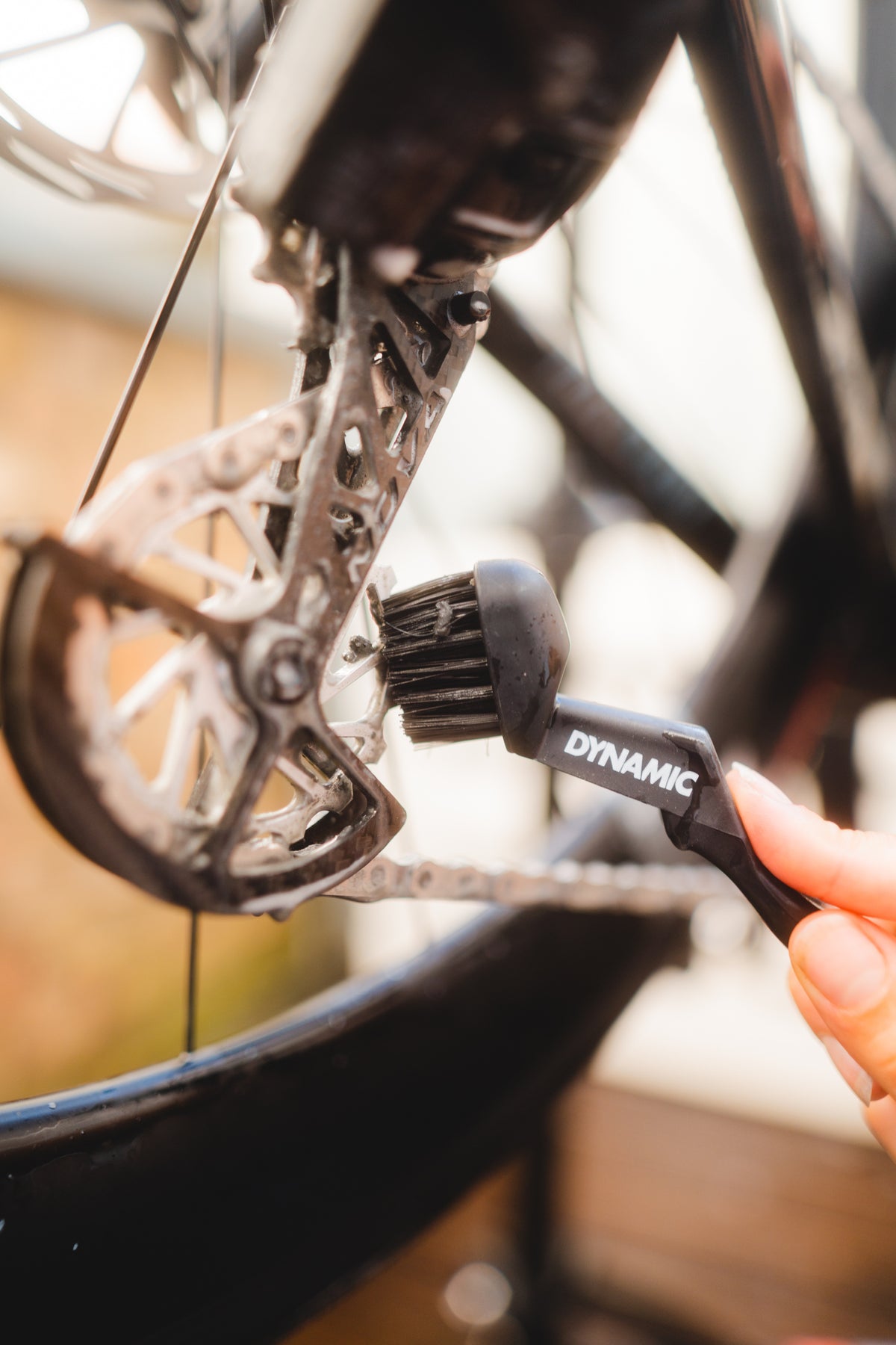 Detailing drivetrain brush