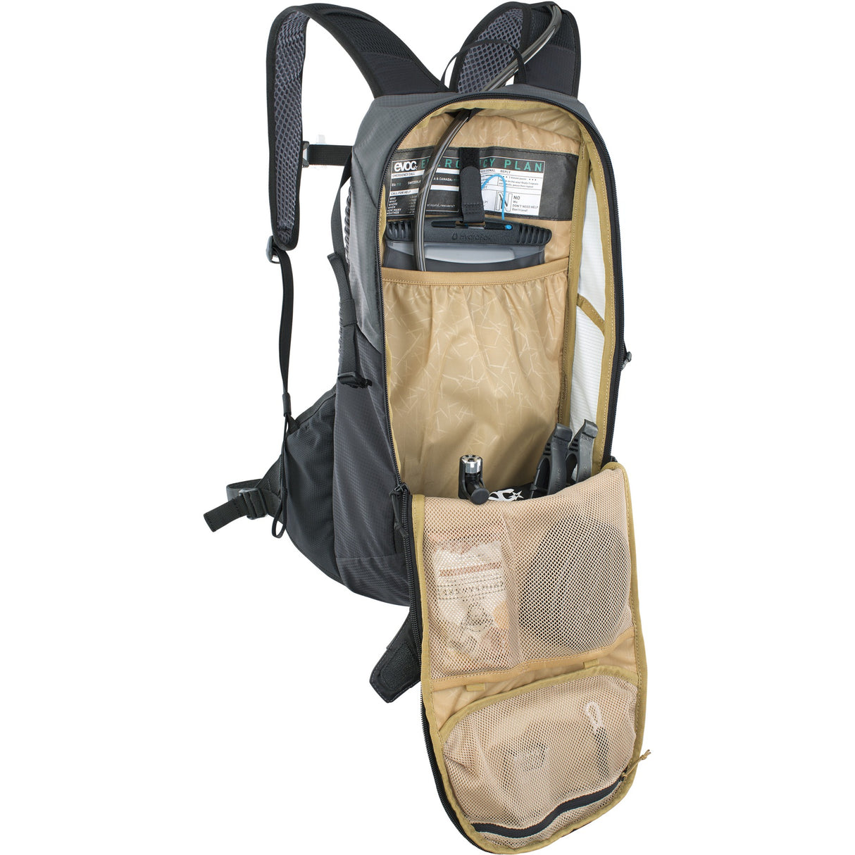 Ride 12 L - Rucksack - Schwarz/Grau