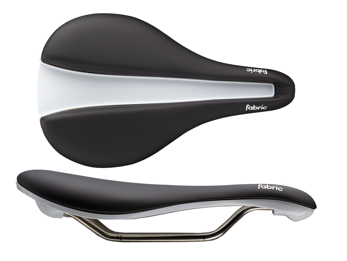 Line-S Flat Race Sattel - Schwarz / Weiss
